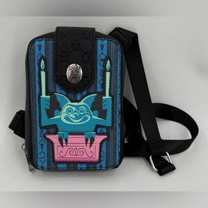 Disney Parks Haunted Mansion Gargoyle Black Crossbody Bag New without Tags NWOT